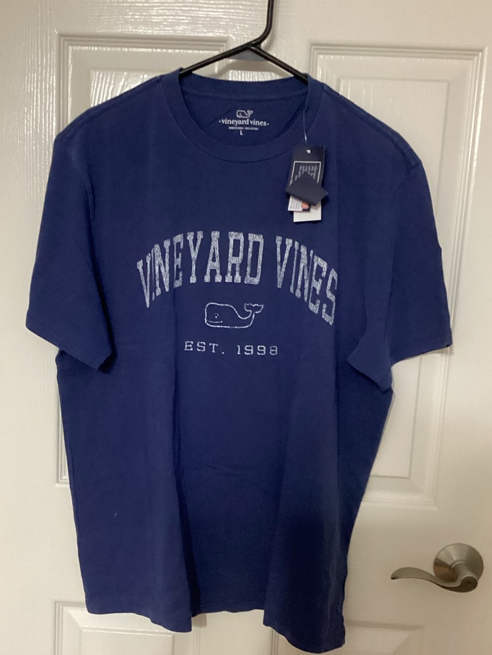 Vineyard Vines Deep Cobalt Sunwashed Heritage Short Sleeve Tee large